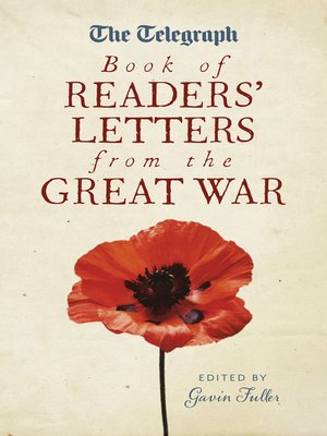 cover image of The Telegraph Book of Readers' Letters from the Great War